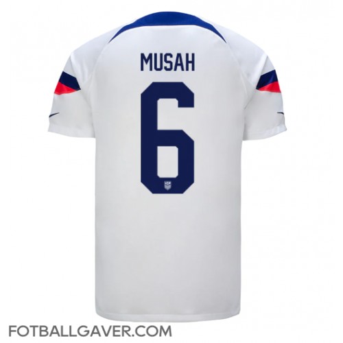 forente stater Yunus Musah #6 Fotballklær Hjemmedrakt VM 2022 Kortermet